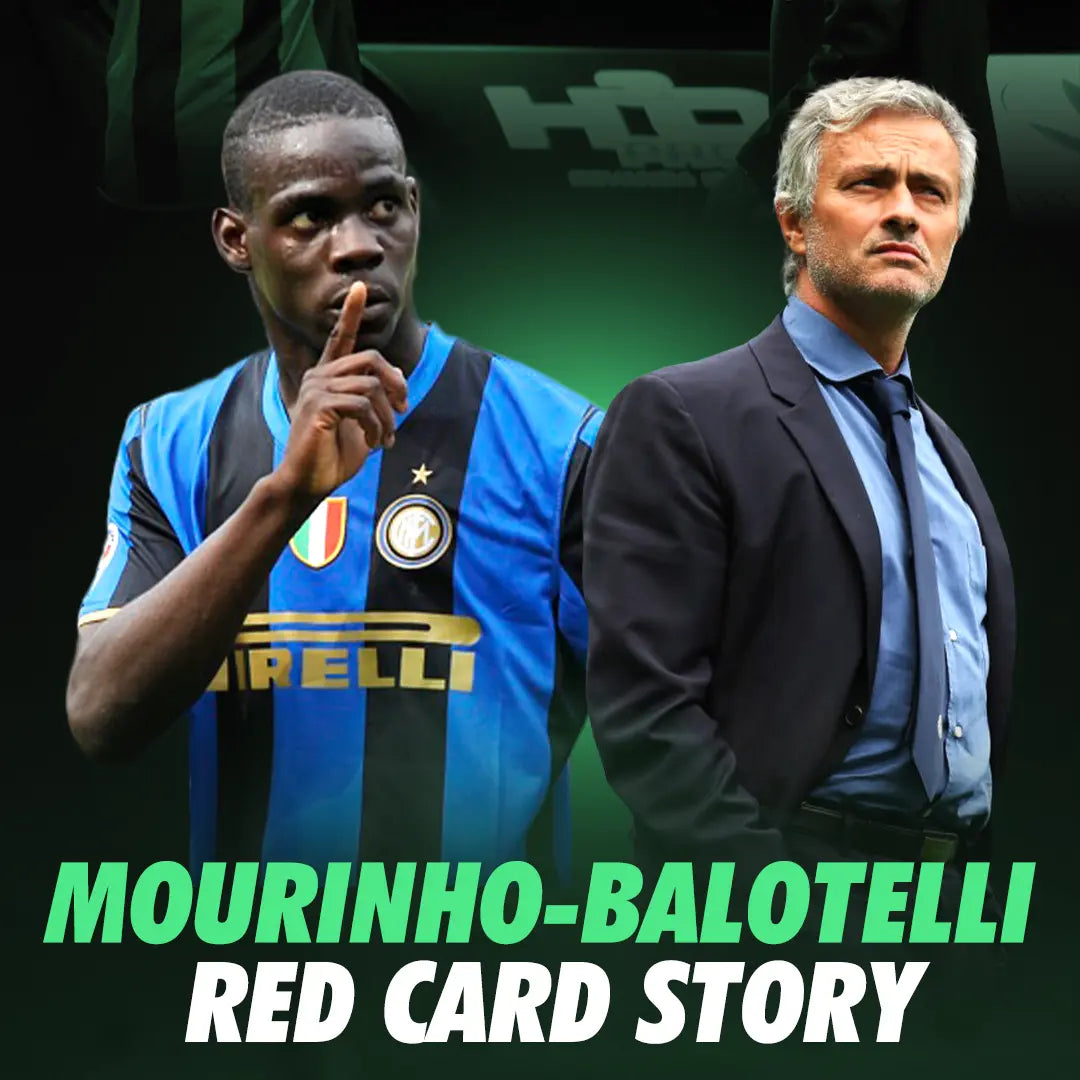 Read the famous story of Mario Balotelli receiving a red card despite his manager at Inter Milan, Jose Mourinho's 14-minute lecture during the halftime.