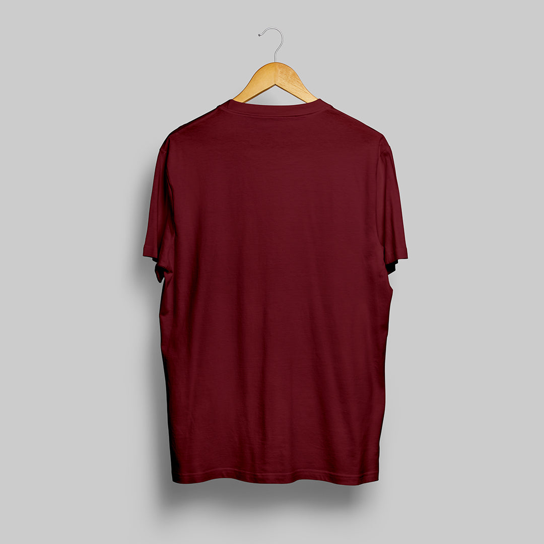 Barcelona Maroon Round Neck Tshirt : Fan Edition
