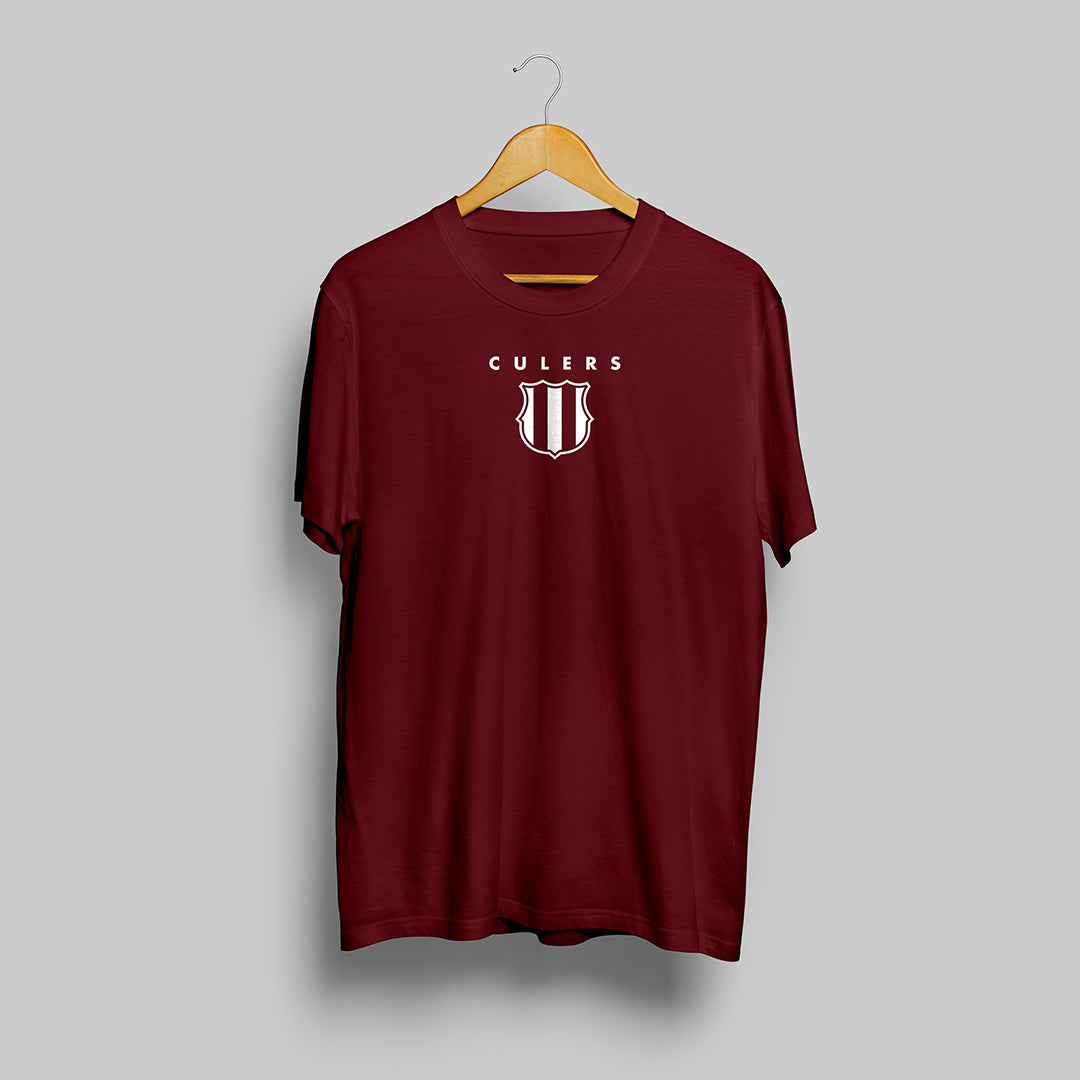 Barcelona Maroon Round Neck Tshirt : Fan Edition