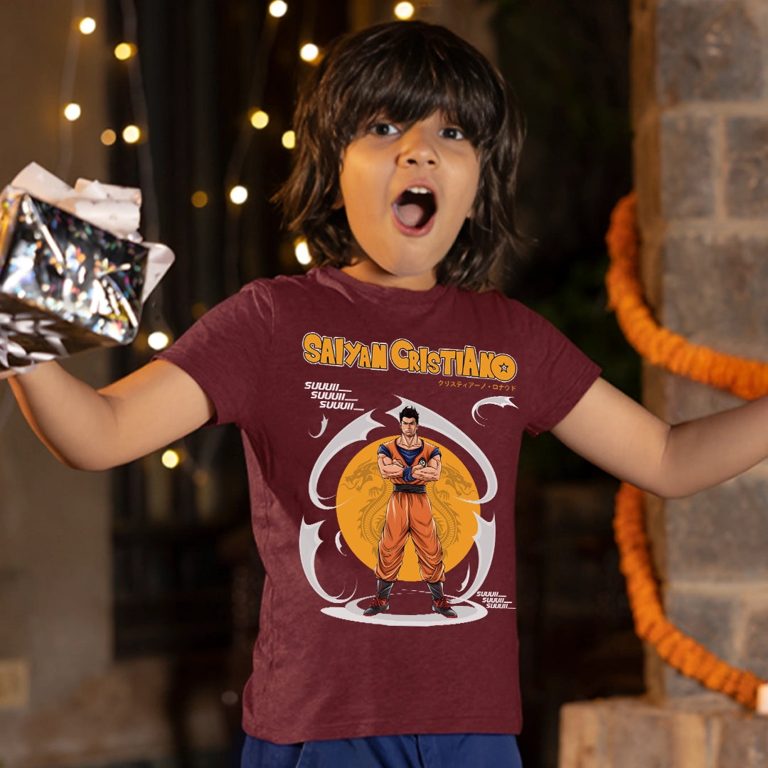 Saiyan Cristiano Tshirt : Kids