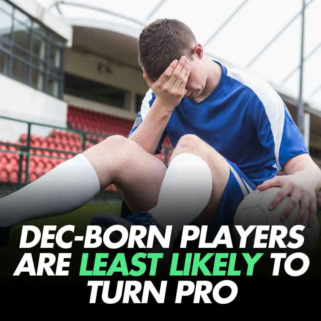 Several studies have confirmed that December-born footballers are least likely to turn professional due to the relative age effect. Let's explain why it is so. 