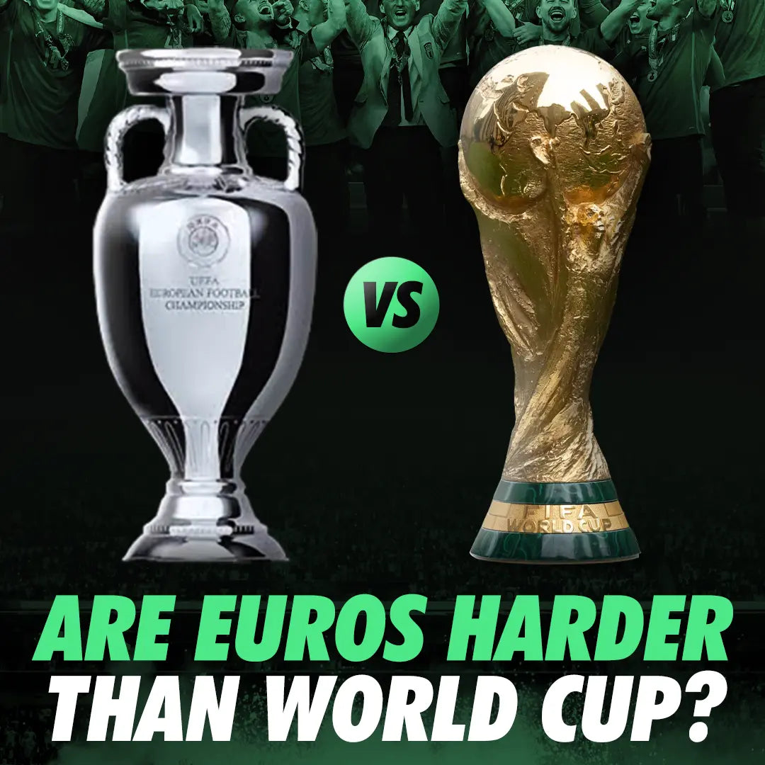 Kylian Mbappe recently said winning the Euros is harder than winning the FIFA World Cup. Is he right? Let's find out using data and facts from the past.