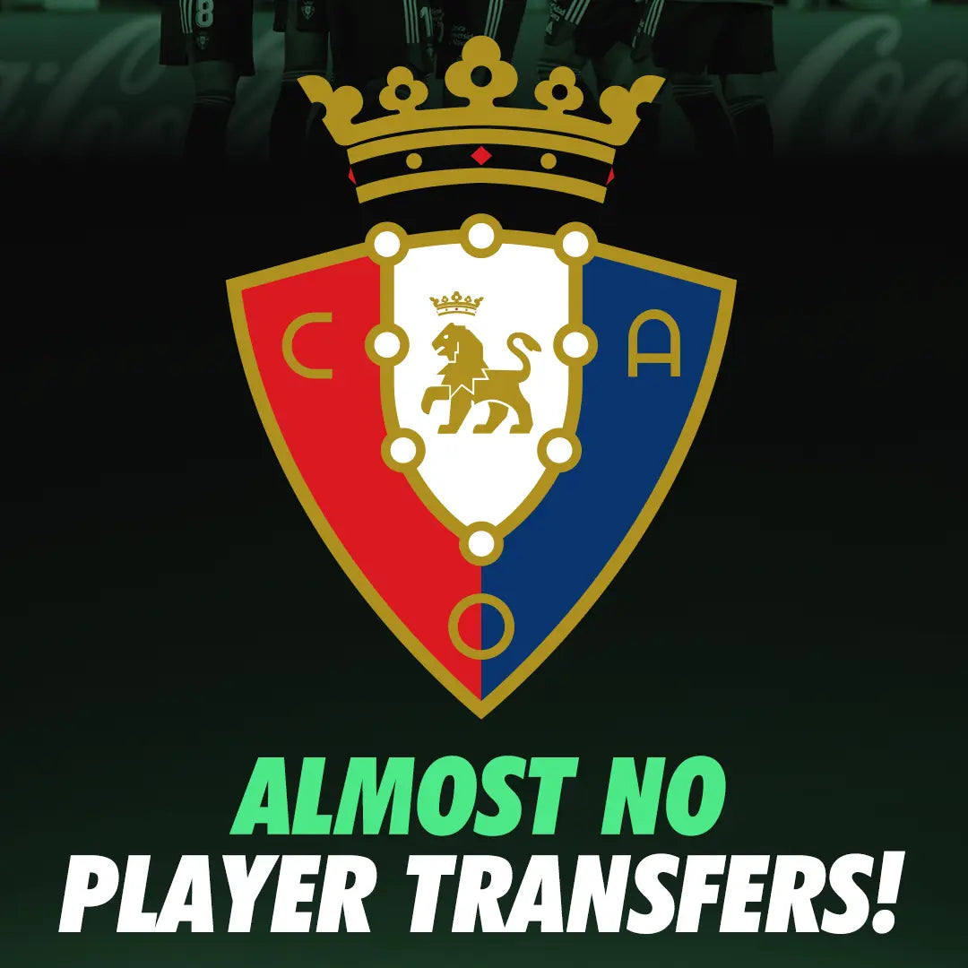 Osasuna - Almost no player transfers!