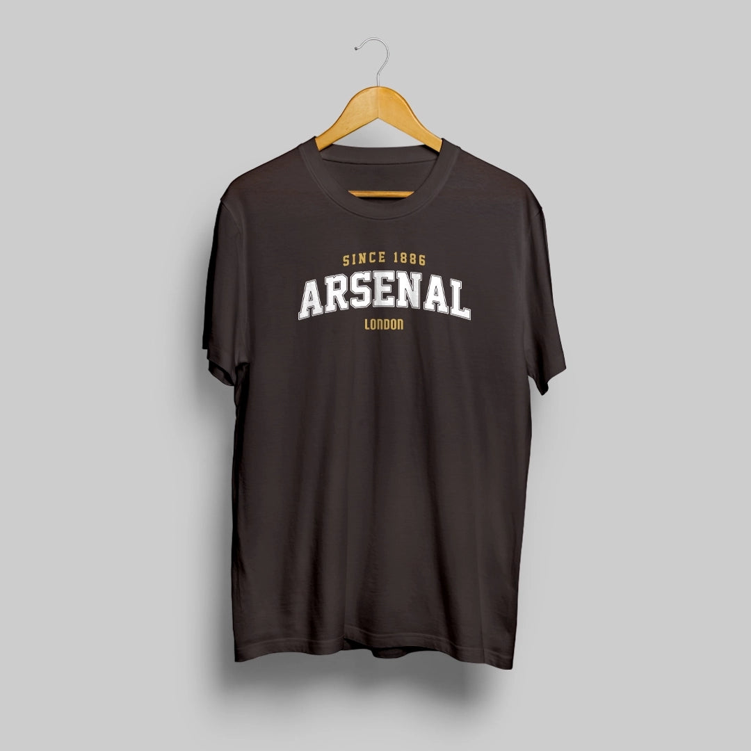 Arsenal Retro Charcoal Grey T-Shirt