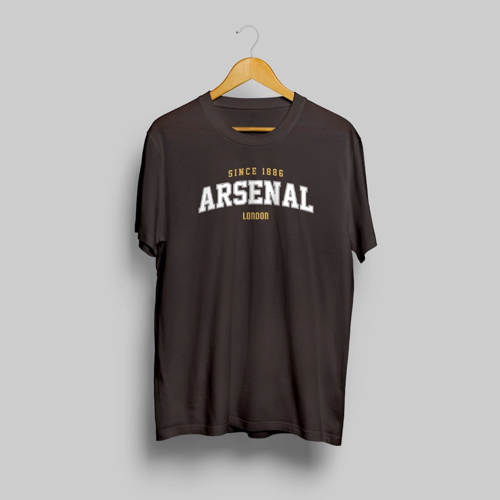 Arsenal Retro Charcoal Grey T-Shirt – 1minfootball