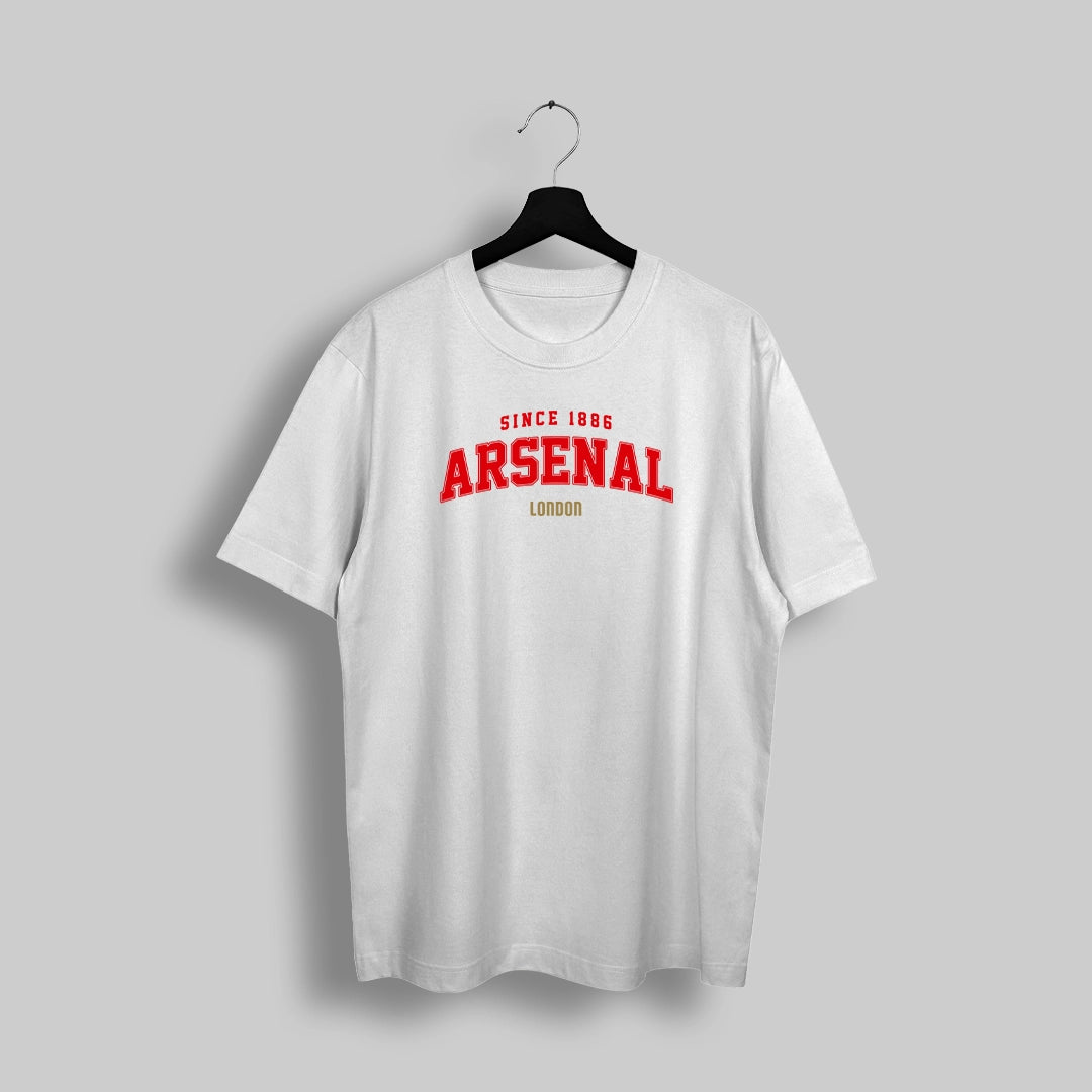 Arsenal Retro White Oversized T-Shirt