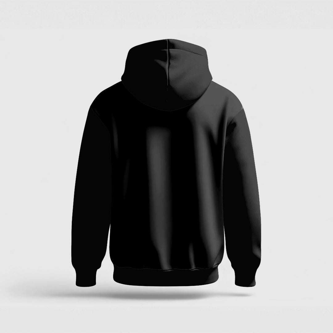 Madrid Retro Black Oversized Hoodie