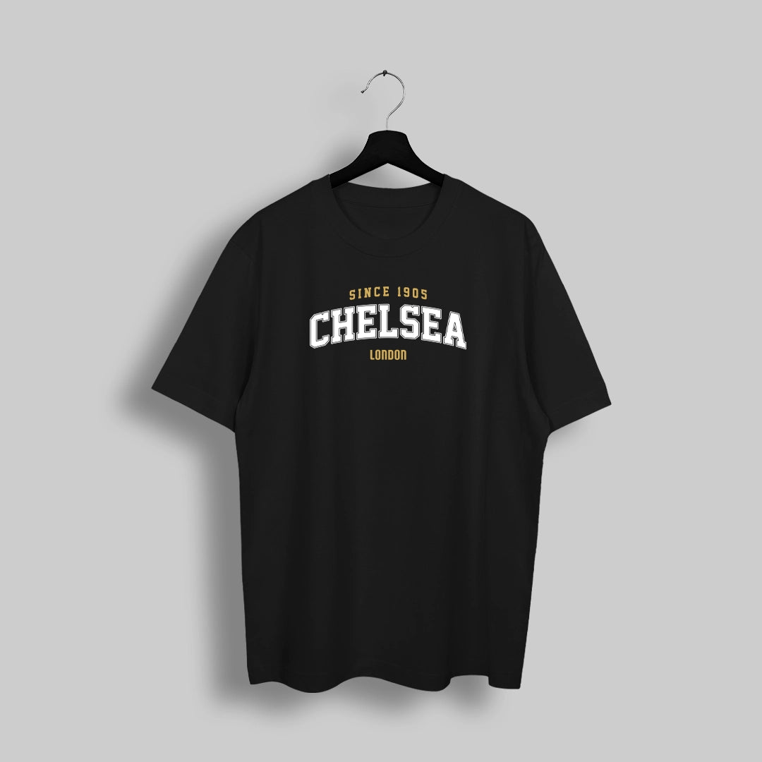 Chelsea Retro Black Oversized T-Shirt