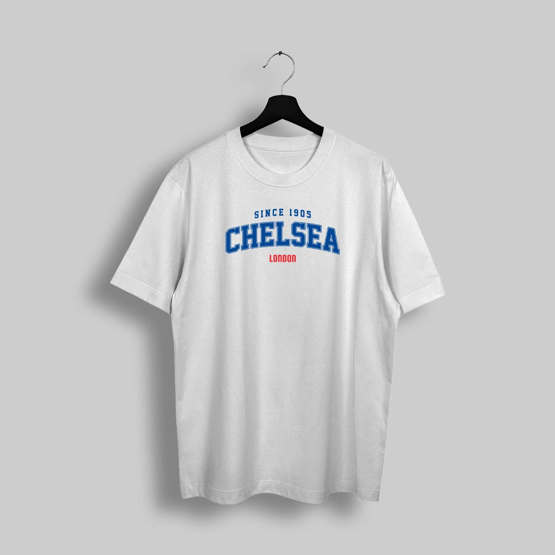 Chelsea Retro White oversized Tshirt