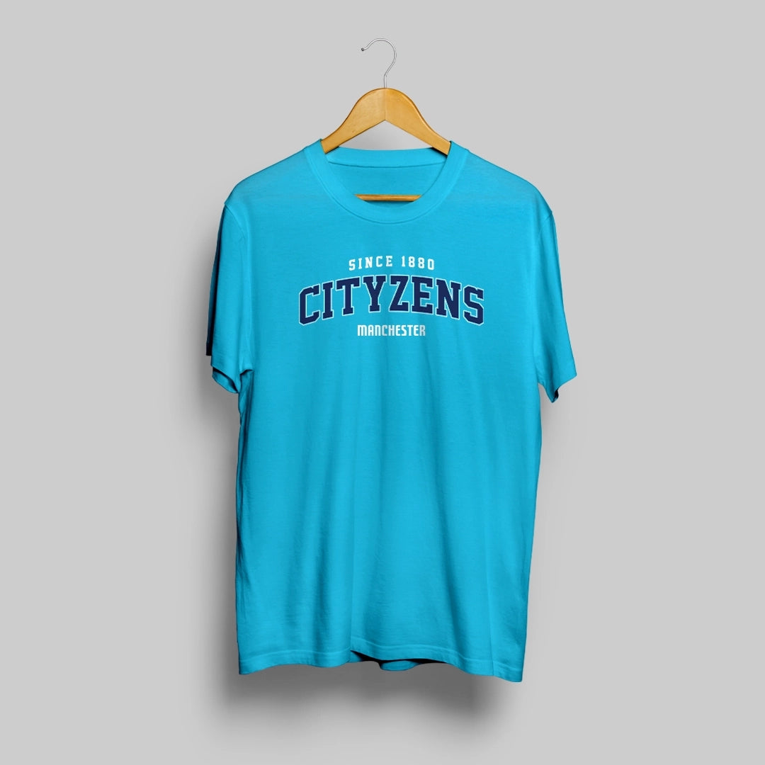 Man City Retro Sky Blue T-Shirt