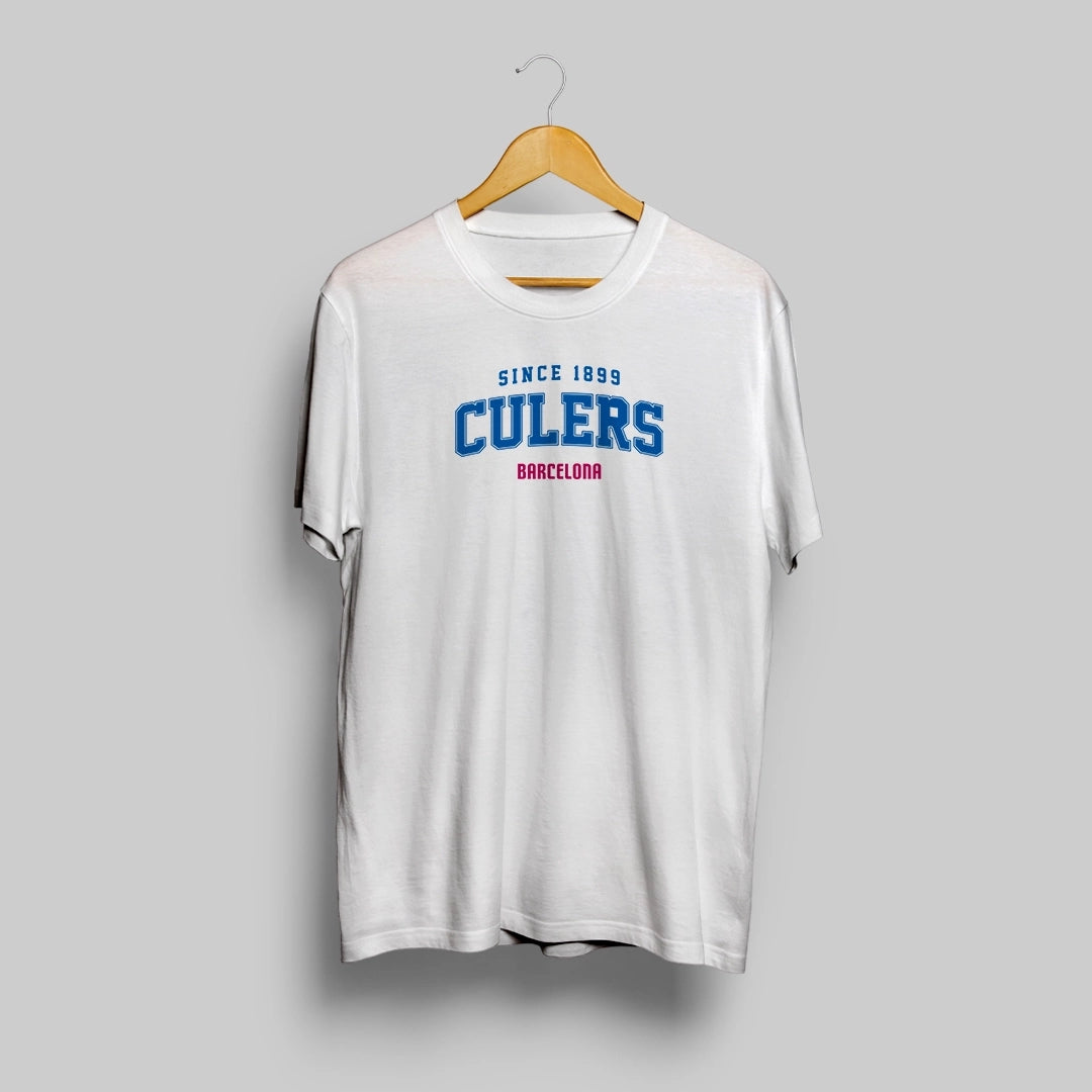 Barcelona Culers Retro White T-Shirt