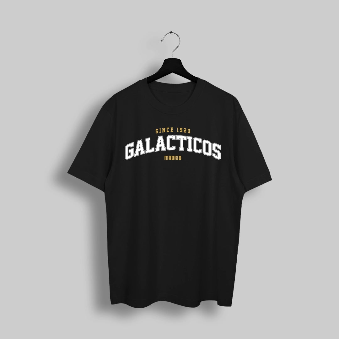 Madrid Retro Black Oversized T-Shirt