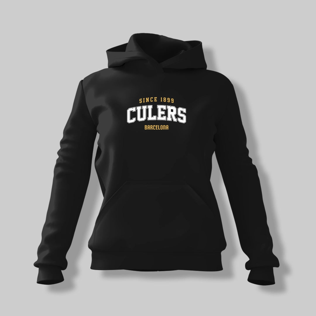 Barcelona Culers Retro Black Oversized Hoodie