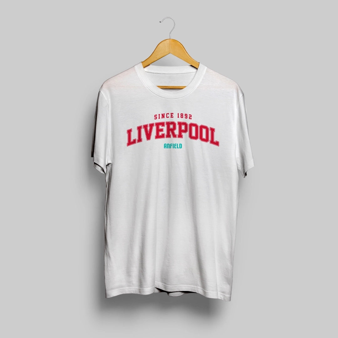 Liverpool Retro White T-Shirt