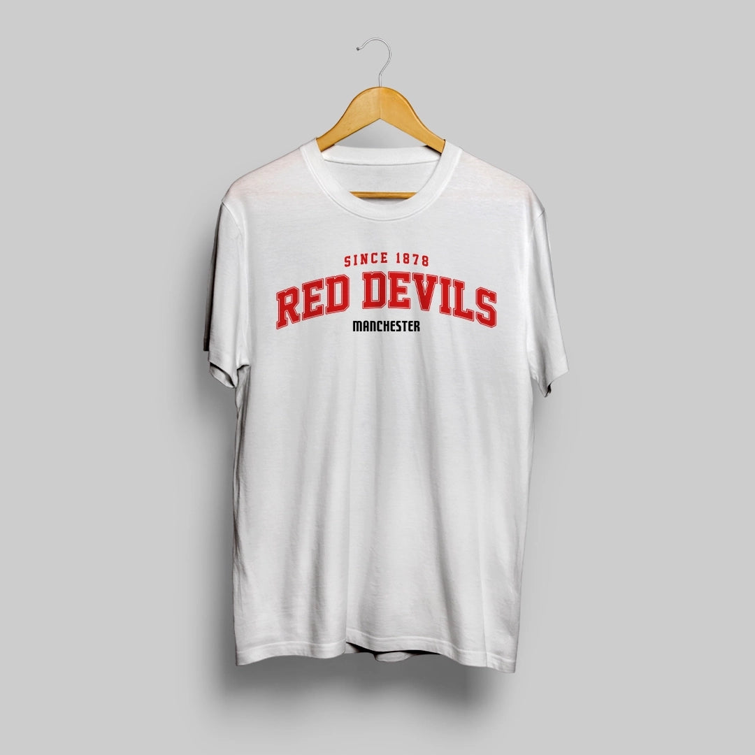 Man Utd Retro White T-Shirt