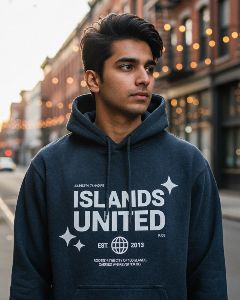 Islands United - Unisex Acid Washed Hoodie