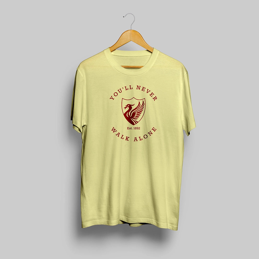 Liverpool Yellow T-Shirt - You'll Never Walk Alone