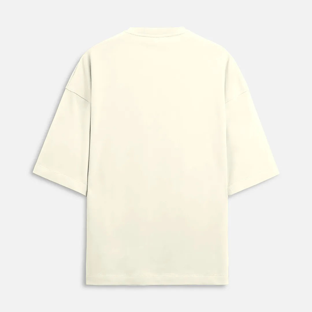 Majaz FC Oversized Tee - Off White