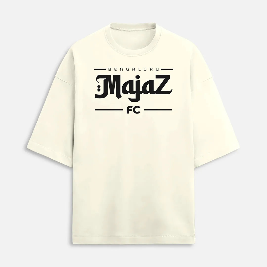 Majaz FC Oversized Tee - Off White