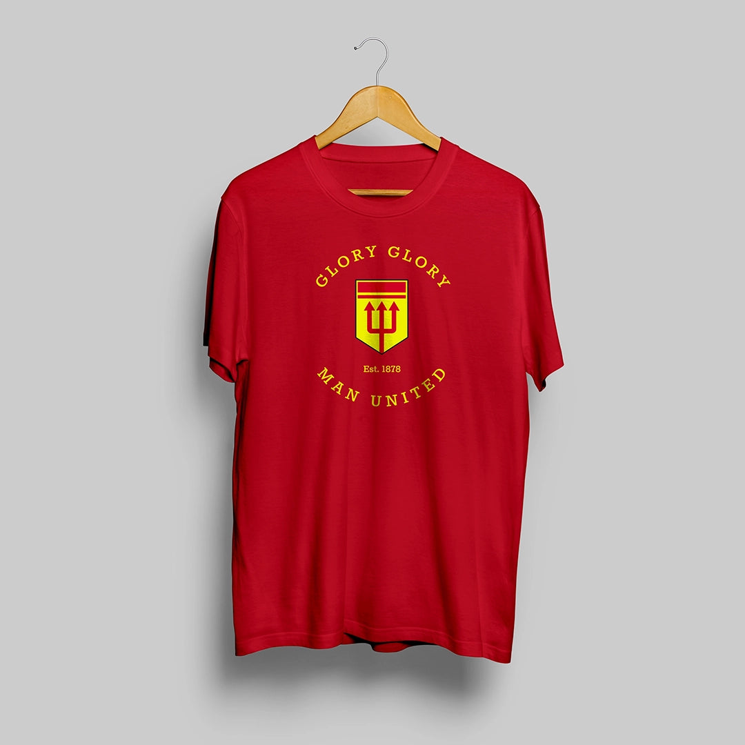 Man United Red T-Shirt - Glory Glory Man United