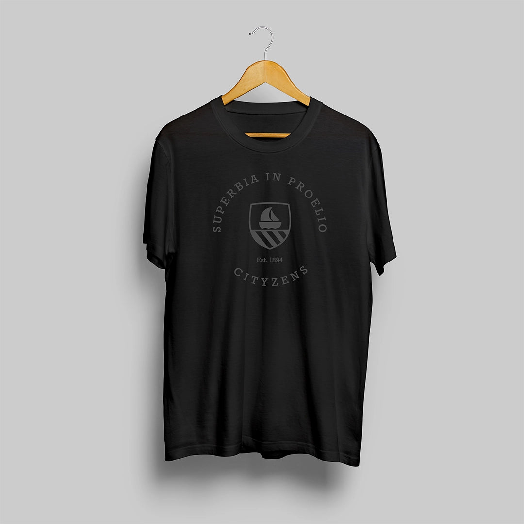 Man City Blackout T-Shirt - Superbia In Proelio