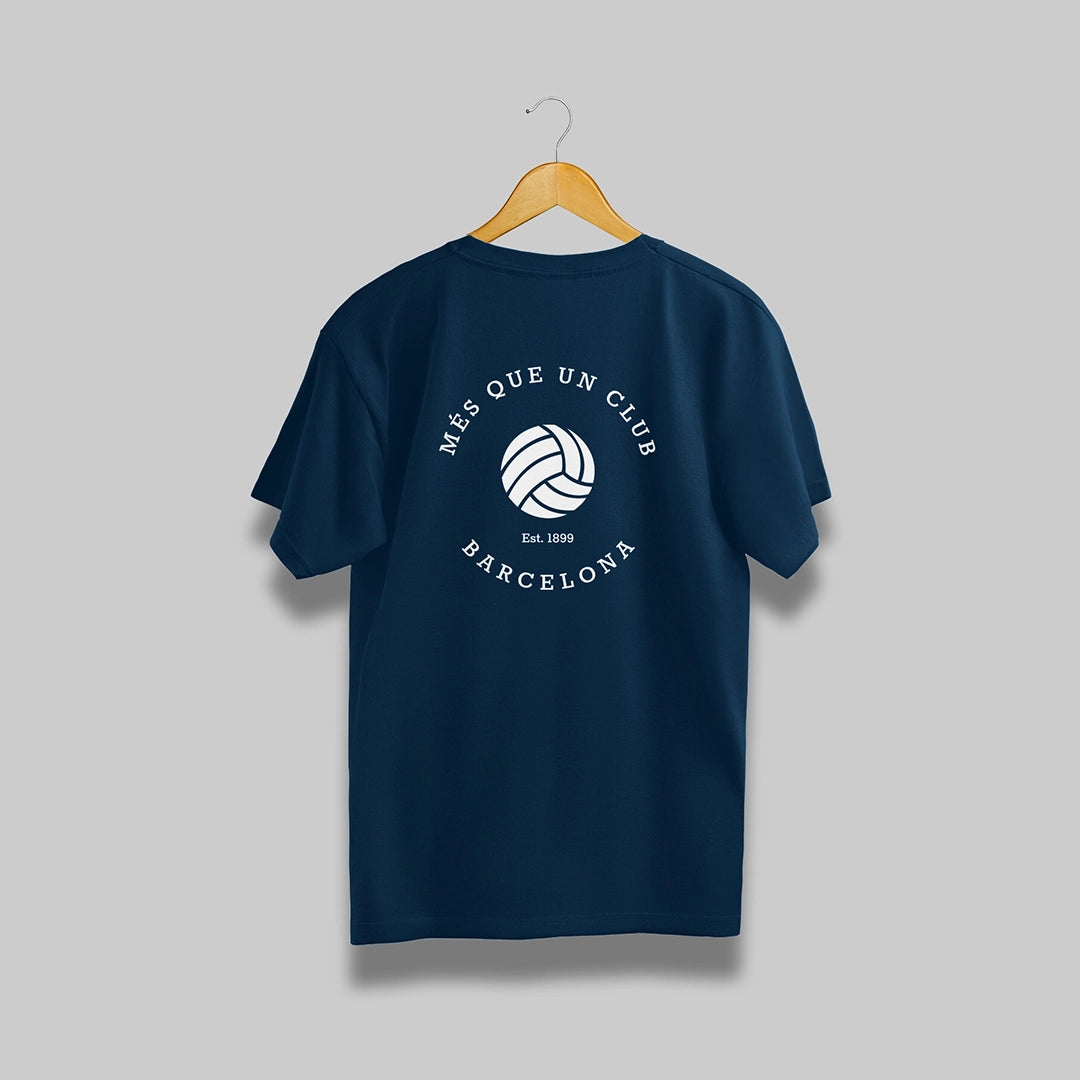 Barcelona Oversized Navy Blue T-Shirt - Més Que Un Club