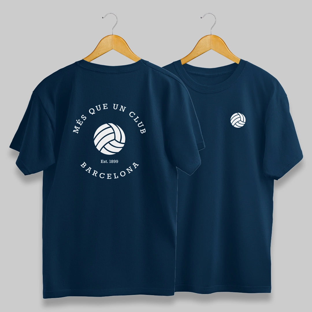 Barcelona Oversized Navy Blue T-Shirt - Més Que Un Club