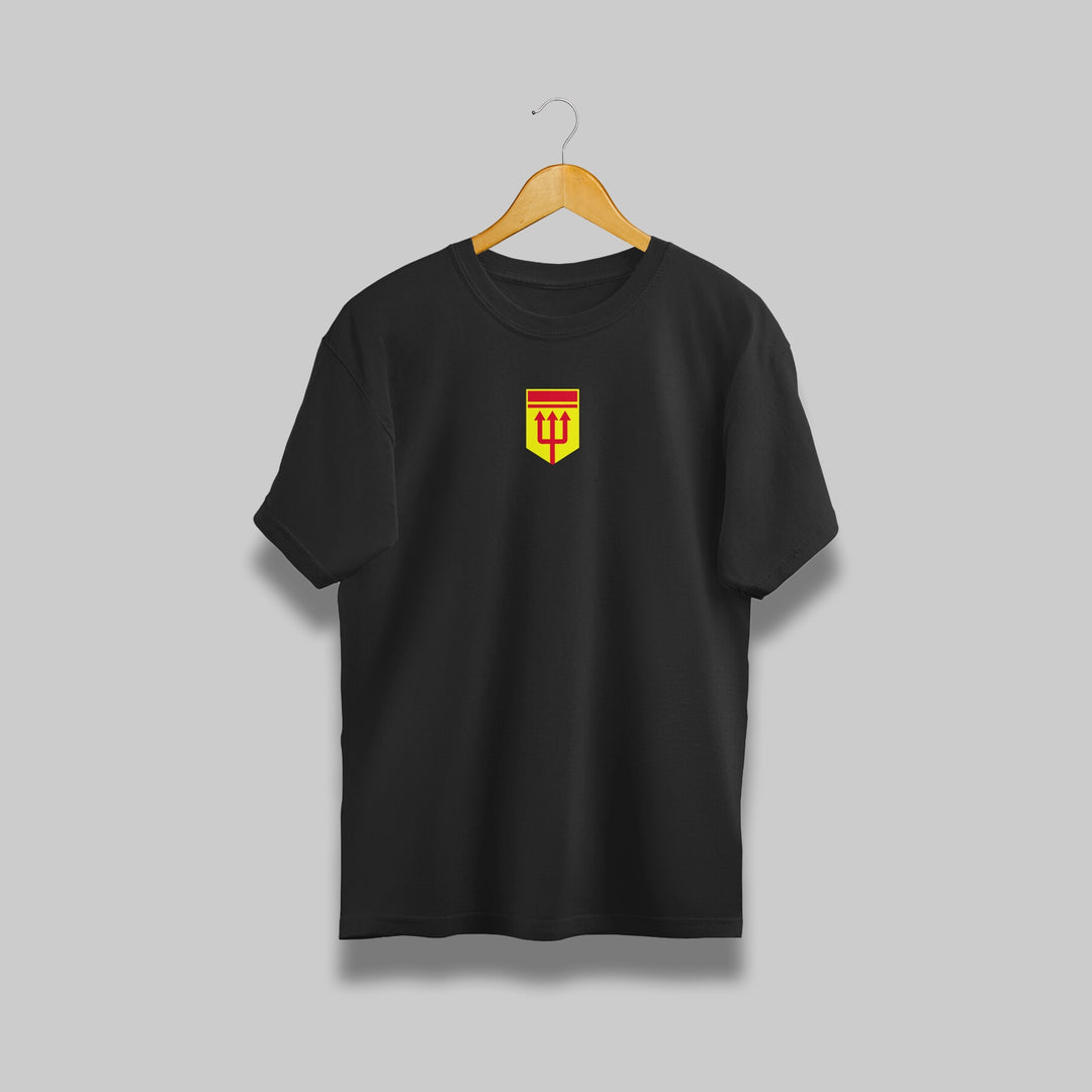 Red Devils Manchester United Oversized Tshirt : Black