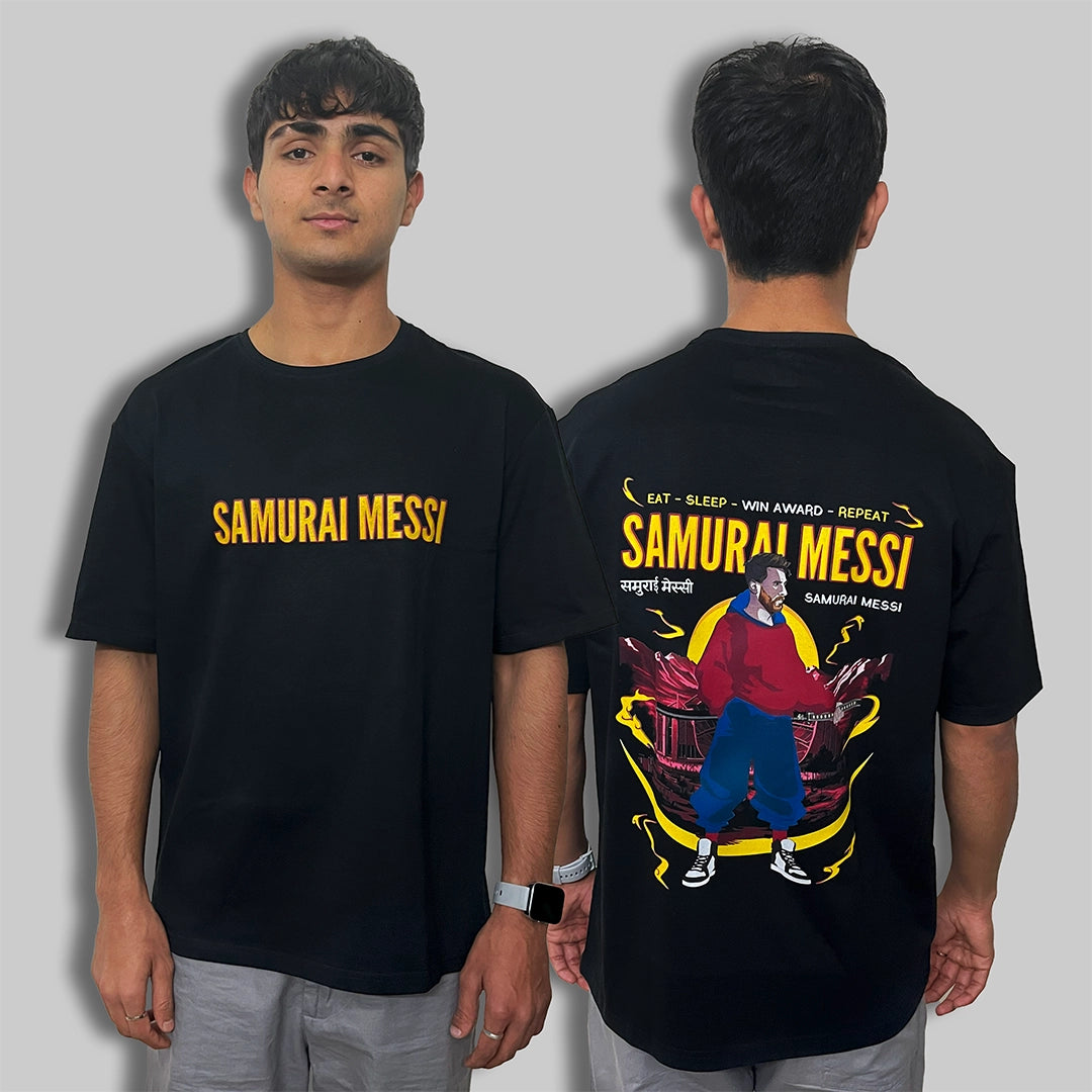 Samurai Messi T-shirt : Oversized