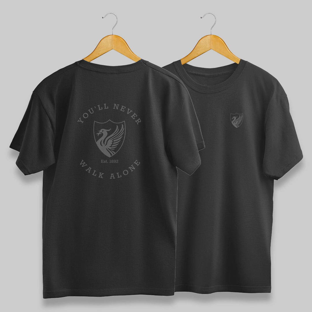 Liverpool Oversized Blackout T-Shirt - You'll Never Walk Alone